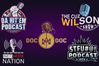 design professional podcast logo
