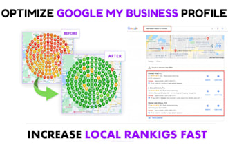 optimize google my business profile local SEO to rank your maps gmb