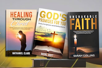 design christian book cover,amazon kdp, paperback, ebook