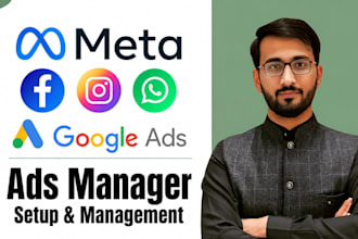 be your google ads manager and facebook ads expert