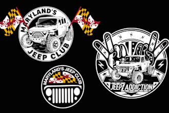 design professional jeep logo