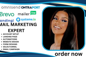 ontraport omnisend  systeme io brevo mailerlite automations  landing pages
