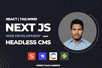 build react nextjs website with sanity strapi wordpress cms