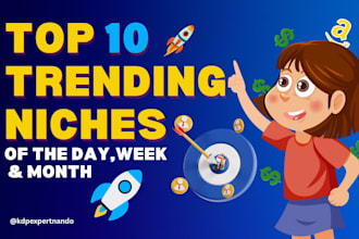 research top 10 trending print on demand niches for merch by amazon