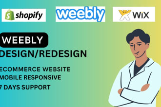 design or redesign weebly website for your business