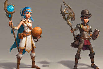do awesome 3d character modeling, rigging, printing and nft