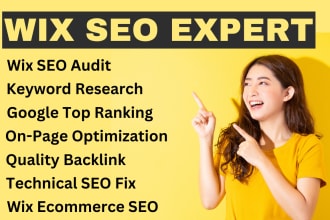 do complete wix SEO service for google first page rankings, wix expert