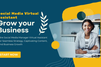 be your shopify social media manager and virtual assistant