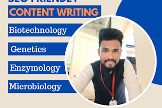 write review and research papers on life science, biotech