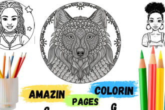 design a zentangle and doodle colouring book for amazon kdp coloring book