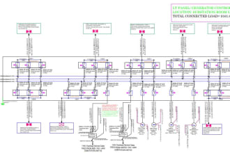 do electrical design, lighting plan, sld and schematics in autocad
