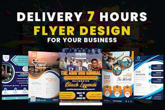 design a clean professional flyer