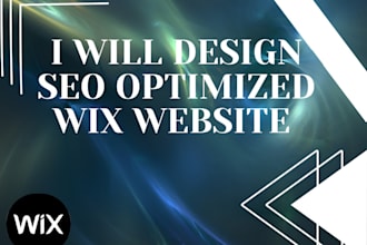 build and design amazing SEO optimized wix website