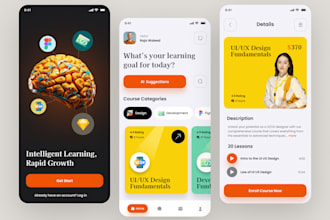 do mobile app UI UX design UI mockup wireframe prototype ios android on figma,