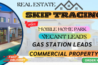 provide you mobile home parks rv parks self storage leads with skip tracing