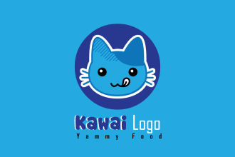 do a modern and unique kawaii cartoon mascot logo