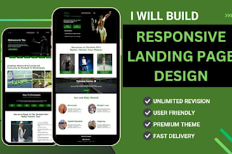 create professional landing page website with HTML,CSS