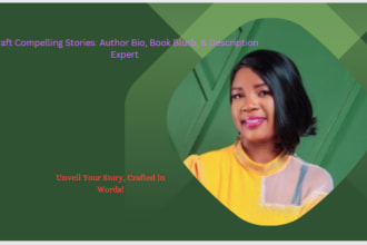 craft a compelling author bio, query letter, book blurb, or description