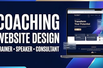design coaching website for trainer, speaker or consultant