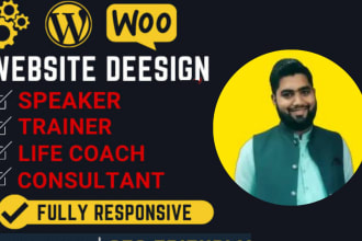 design coaching website for trainer, speaker or consultant