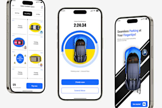develop car parking app, car washing app, car rental app