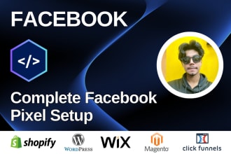 setup or fix your facebook pixel and conversion events