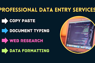 be unique data entry service and web research