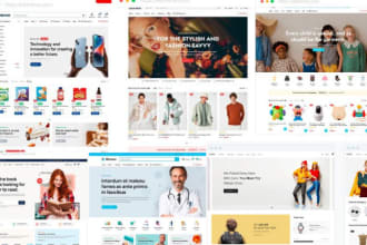 design wordpres website using the avada theme and oshine theme