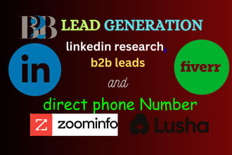 do b2b lead generation, collect personal phone numbers and email using lusha