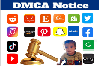 remove takedown report and delete content google,fb,tiktok,ig,reddit,yt by dmca