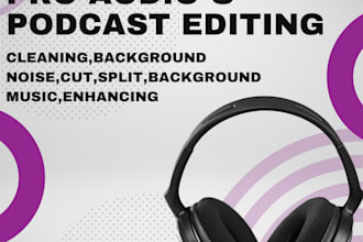 professionally edit, clean, and enhance your audio with precision