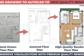 redraw floor plan for real estate agent, property owner