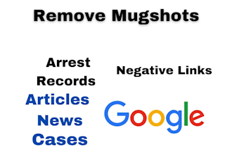 permanently remove mugshots articles cases news delete negative links on google