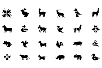 create a simple and unique animal logo
