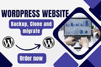 migrate, transfer, clone, backup wordpress website