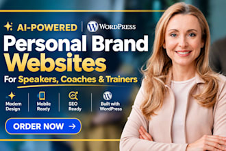 design coaching website, consulting, motivational speaker website development
