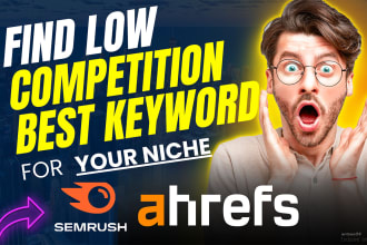 find micro niche keyword research using ahrefs and semrush