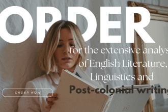 provide creative literary analysis in english