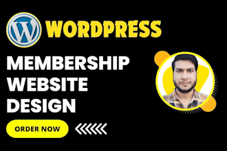build wordpress membership website or subscriptions website