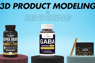 do 3d product modeling and 3d product rendering