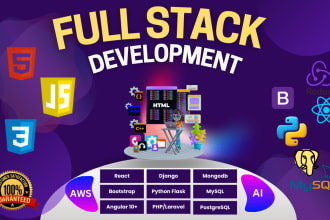 develop a full stack react website