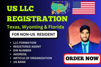 do llc registration for US and non US resident and ein