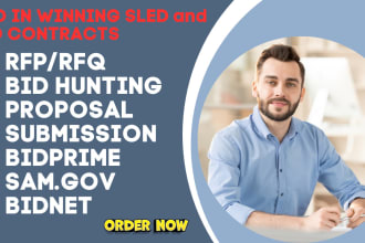 hunt US government contracts rfps or rfqs, through bidprime and samgov