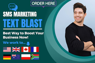 do text message marketing to USA UK canada france australia germany poland