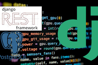 be your backend developer for django and django rest framework