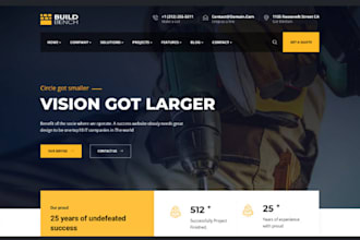 build a professional general contractor website for a strong online presence
