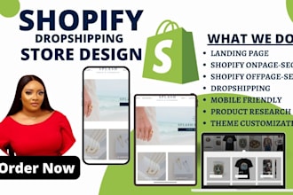 shopify website design redesign shopify store design print on demand printful