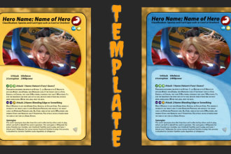 create custom card game template board game trading card pokemon tcg card