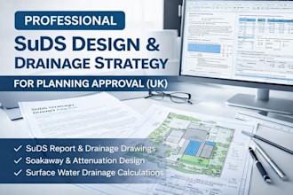 design soakaway and suds report for the council