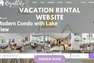 vacation rental website, vacation rental with booking for booking rental website